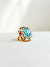 Load image into Gallery viewer, Globe Bling Ring Turquoise - Easton Elle
