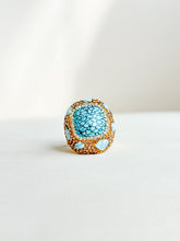 Load image into Gallery viewer, Globe Bling Ring Turquoise - Easton Elle
