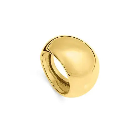 Bold stackable dome rings that elevate casual and dressy outfits, offering a modern touch for any look.