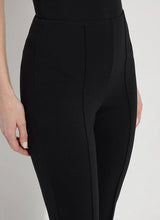 Load image into Gallery viewer, Stretchy fabric cropped pants with 27.5-inch inseam. Fit-and-flare leg, concealed waistband, front pintucks. Perfect for shorter women.
