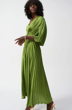 Load image into Gallery viewer, Pleated Satin Midi Dress - Joseph Ribkoff
