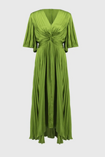 Load image into Gallery viewer, Pleated Satin Midi Dress - Joseph Ribkoff
