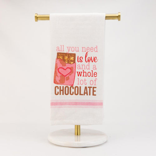 Chocolate hand towel with 