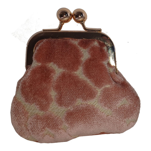 Pixie pink chenille cheetah coin purse, 4