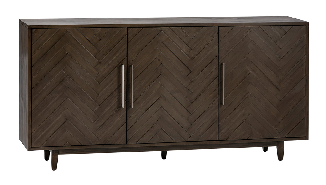 Chevron Pattern Sideboard